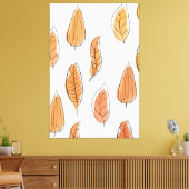 Herfst Blad Patroon Art Canvas Afdruk (Insitu (Woonkamer))