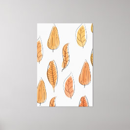 Herfst Blad Patroon Art Canvas Afdruk