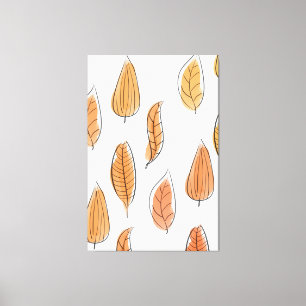 Herfst Blad Patroon Art Canvas Afdruk