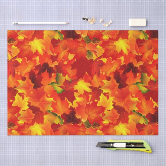 Herfst blad patroon tissuepapier (Craft)