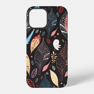 Herfst blad textuur iPhone 12 hoesje