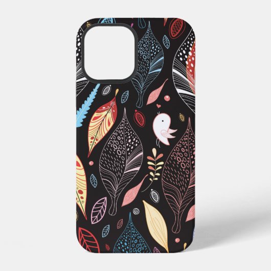 Herfst blad textuur iPhone hoesje (Achterkant)