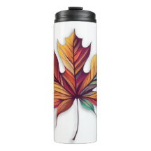 Herfst blad Thermische Tumbler