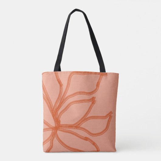 Herfst blad totebag tote bag (Achterkant)
