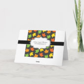  Herfst Bladerdek Herfst Oogstpatroon Bedankkaart (Achterkant)