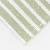 Herfst Bladeren Bessen en Vogels Shabby Stripes Fleece Deken (Hoek)