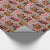 Herfst bladeren bladeren loof cadeaupapier (Hoek)