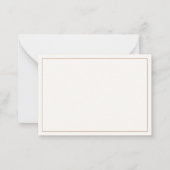 herfst bladeren bordeaux elegante bruiloft paar notitiekaartje (Achterkant)