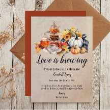 Herfst bladeren bruids thee liefde is brouwen