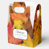 Herfst bladeren bruiloft dank u geschenk bedankdoosjes (Geopend)