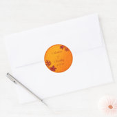 Herfst bladeren bruiloft stickers (Envelop)