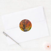 Herfst bladeren bruiloft stickers (Envelop)