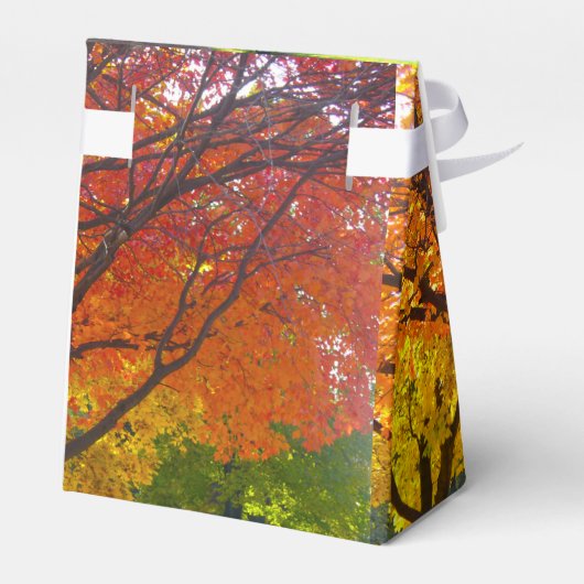 herfst bladeren bruiloft tent doos bedankdoosjes (Achterkant)