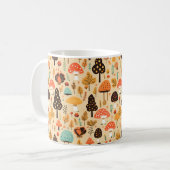 Herfst bladeren champignons en pompoen koffie mok (Voorkant links)