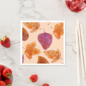 Herfst bladeren dans - herfst bladeren patroon servet (Insitu)