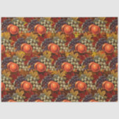 Herfst bladeren druiven en appels - overvloedige o tissuepapier (Voorkant)