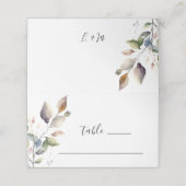 Herfst bladeren eenvoudige botanische Waterverf br Plaatskaartje (Buitenkant ongevouwen)