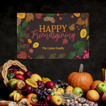 Herfst bladeren eikels bessen happy friendsgiving