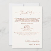 Herfst bladeren Elegant Boho herfst bruiloft route Kaart (Achterkant)