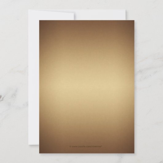 Herfst bladeren Elegante herfst bruiloft uitnodigi Kaart (Achterkant)