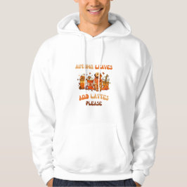 Herfst bladeren en lattes graag hoodie