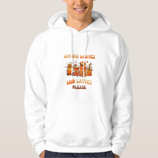 Herfst bladeren en lattes graag hoodie
