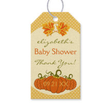 Herfst bladeren en pompoenen douche dank u