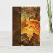 Herfst bladeren- feestdagen kaart (Voorkant)