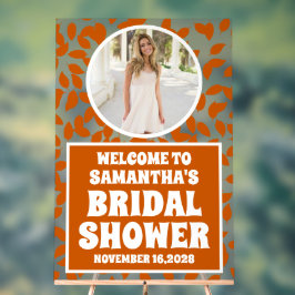 Herfst bladeren Foto Vrijgezellenfeest Welkom Fros Acryl Bord