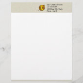 Herfst bladeren geel gepersonaliseerd briefhoofd (Voorkant)