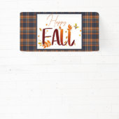 Herfst/bladeren/geruit Spandoek (Insitu)