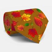 Herfst Bladeren Golden Brown Herfst Stropdas (Opgerold)