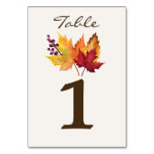 Herfst bladeren herfst bruiloft kaart (Voorkant)