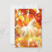 Herfst bladeren herfst bruiloft RSVP-kaart RSVP Kaartje (Achterkant)