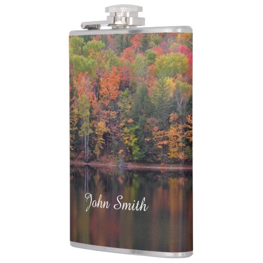 Herfst bladeren Herfst kleur scène Drink kolf Heupfles (Links)