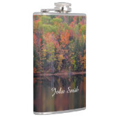 Herfst bladeren Herfst kleur scène Drink kolf Heupfles (Rechts)