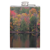 Herfst bladeren Herfst kleur scène Drink kolf Heupfles (Achterkant)