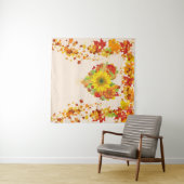 Herfst bladeren herfst kleuren selfie achtergrond wandkleed (In Situ (horizontaal))