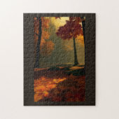 Herfst bladeren herfstbladeren zijn goudbruin legpuzzel (Verticaal)