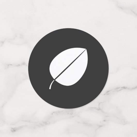 Herfst bladeren in zwarte tafel Confetti (Kleine voorkant)