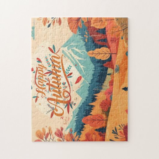 Herfst/bladeren/kleurrijk Legpuzzel (Verticaal)