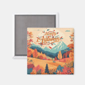 Herfst/bladeren/kleurrijk Magneet (Voorkant / Achterkant)