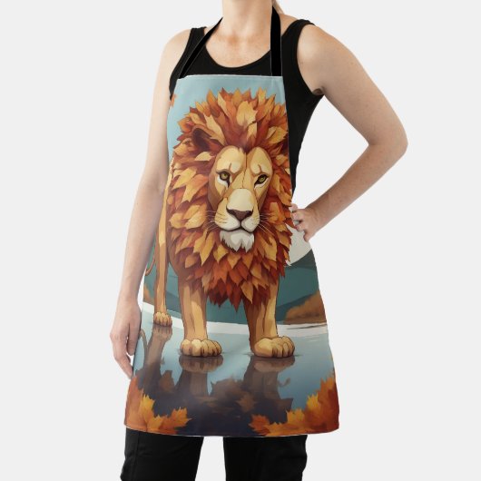 Herfst bladeren mannelijke leeuw schort (Insitu)