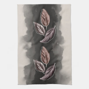 Herfst Bladeren Mid century Modern Theedoek