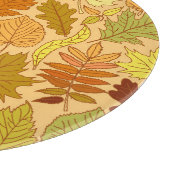 Herfst bladeren: naadloze stof print snijplank (Hoek)