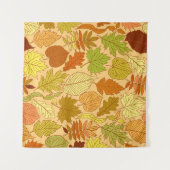 Herfst bladeren: naadloze stof print wandkleed (Voorkant (horizontaal))