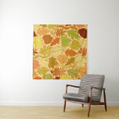 Herfst bladeren: naadloze stof print wandkleed (In Situ (horizontaal))