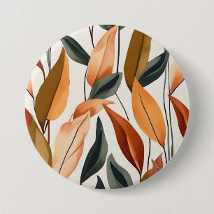 Herfst Bladeren Natuur Blad Abstract Herfst Ronde Button 7,6 Cm