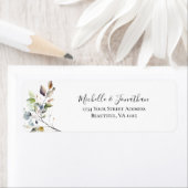 Herfst bladeren Natuur botanische Waterverf bruilo Etiket (Insitu)