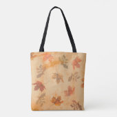 Herfst bladeren op Grunge achtergrond Tote Bag (Achterkant)